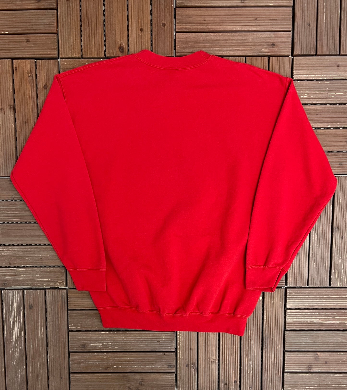 University of Hell Devil's Hangout Graphic Crewneck | Size Large | Vintage 2000s Promotional Red Sweater |