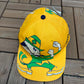 Notre Dame Fighting Irish Graphic Hat | Snap Back | Vintage 1990s College AOP Yellow Cap |