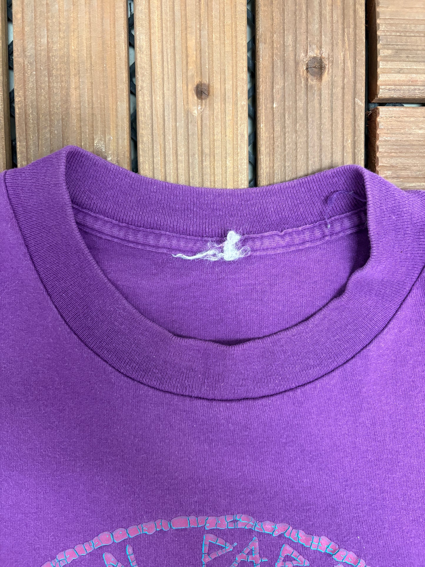 Ocean Paradise International Graphic Tee | Size Large | Vintage 1990s Promotional Purple T-Shirt |