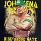 John Cena Rise Above Hate Graphic Tee | Size Large | Vintage 2000s Wrestling Promotional Black T-Shirt |