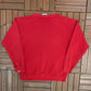 Harvard Crimson Graphic Crewneck | Size X-Large | Vintage 1990s College Distressed Red Sweater |