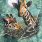 The Wilds Safari Giraffes Graphic Tee | Size XX-Large | Vintage 1990s Promotional Big Print Green T-Shirt |