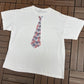 Budweiser King Of Beers Tie Graphic Tee | Size X-Large | Vintage 1990s Promotional White T-Shirt |