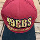 San Francisco 49ers Graphic Hat | Snap Back | Vintage 1990s NFL Football Red Cap |