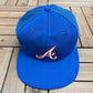 Atlanta Braves Embroidered Hat | Snap Back | Vintage 1990s MLB Baseball Blue Trucker Cap |
