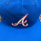 Atlanta Braves Embroidered Hat | Snap Back | Vintage 1990s MLB Baseball Blue Trucker Cap |