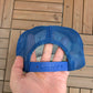 Atlanta Braves Embroidered Hat | Snap Back | Vintage 1990s MLB Baseball Blue Trucker Cap |
