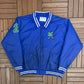 Discount Ducks Hockey Graphic Varsity Jacket | Size X-Large | Vintage 1990s Blue Varsity Bomber Coat |