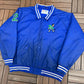 Discount Ducks Hockey Graphic Varsity Jacket | Size X-Large | Vintage 1990s Blue Varsity Bomber Coat |