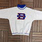 Kamloops Blazers Stitched Graphic Crewneck | Size Large | Vintage 1990s CHL Hockey Grey Turtleneck |