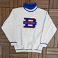 Kamloops Blazers Stitched Graphic Crewneck | Size Large | Vintage 1990s CHL Hockey Grey Turtleneck |