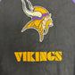 Minnesota Vikings Embroidered Graphic Jacket | Size Large | Vintage 2000s NFL Football Black Jacket |