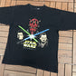Star Wars Episode 1 Darth Maul Graphic Tee | Size Medium | Vintage 2000s Promotional Black T-Shirt |