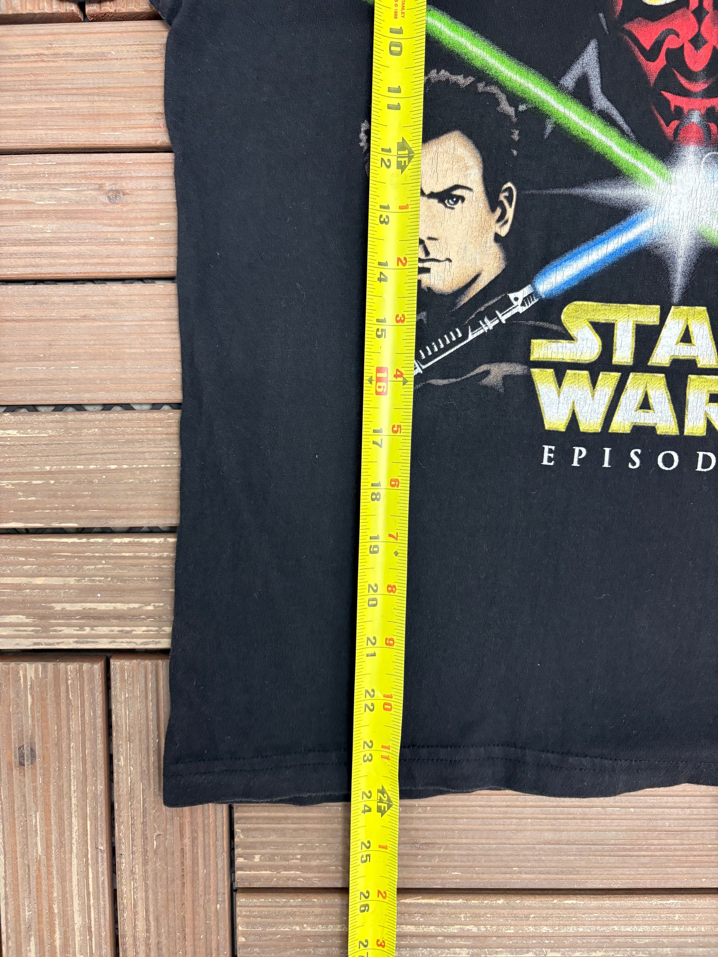 Star Wars Episode 1 Darth Maul Graphic Tee | Size Medium | Vintage 2000s Promotional Black T-Shirt |