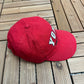 York University Graphic Hat | Metal Clasp | Vintage 2000s Canadian University Red Cap |