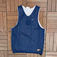 Nike Basketball Reversible Basketball Jersey | Size Medium | Vintage 2000s Blue & White Tank Top Jersey |