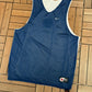 Nike Basketball Reversible Basketball Jersey | Size Medium | Vintage 2000s Blue & White Tank Top Jersey |