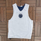 Nike Basketball Reversible Basketball Jersey | Size Medium | Vintage 2000s Blue & White Tank Top Jersey |