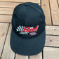 Bud Proud Sponsor of NHRA Graphic Hat | Metal Clasp | Vintage 1990s Promotional Black Cap |