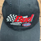 Bud Proud Sponsor of NHRA Graphic Hat | Metal Clasp | Vintage 1990s Promotional Black Cap |