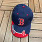 Boston Red Sox Embroidered Hat | Strap Back | Vintage 2000s MLB Baseball Blue Baseball Cap |