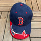 Boston Red Sox Embroidered Hat | Strap Back | Vintage 2000s MLB Baseball Blue Baseball Cap |