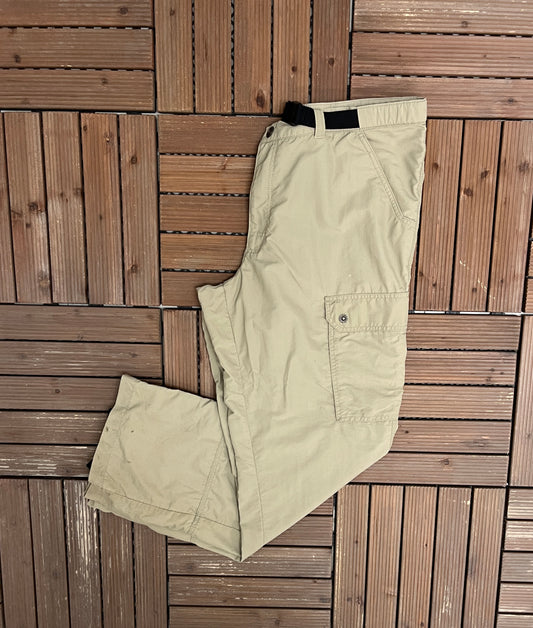 Mountain Equipment Co-Op Cargo Pants | Size 38 x 32 | Vintage 2000s Branded Beige Trousers |