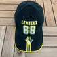 Pittsburgh Penguins Mario Lemieux Graphic Hat | Strap Back | Vintage 2000s NHL Hockey Black Cap |