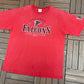 Atlanta Falcons Football Graphic Tee | Size X-Large | Vintage 2000s NFL Football Red T-Shirt |