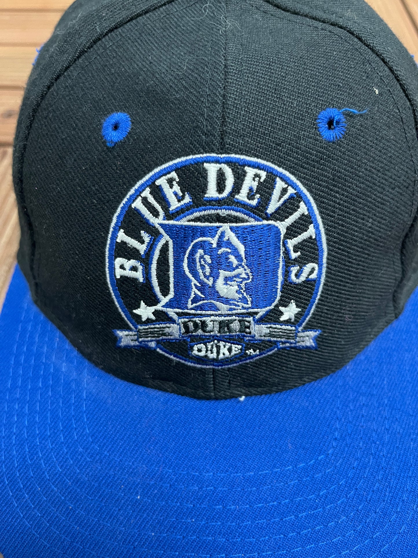 Duke Blue Devils Embroidered Hat | Snap Back | Vintage 1990s College Black Cap |