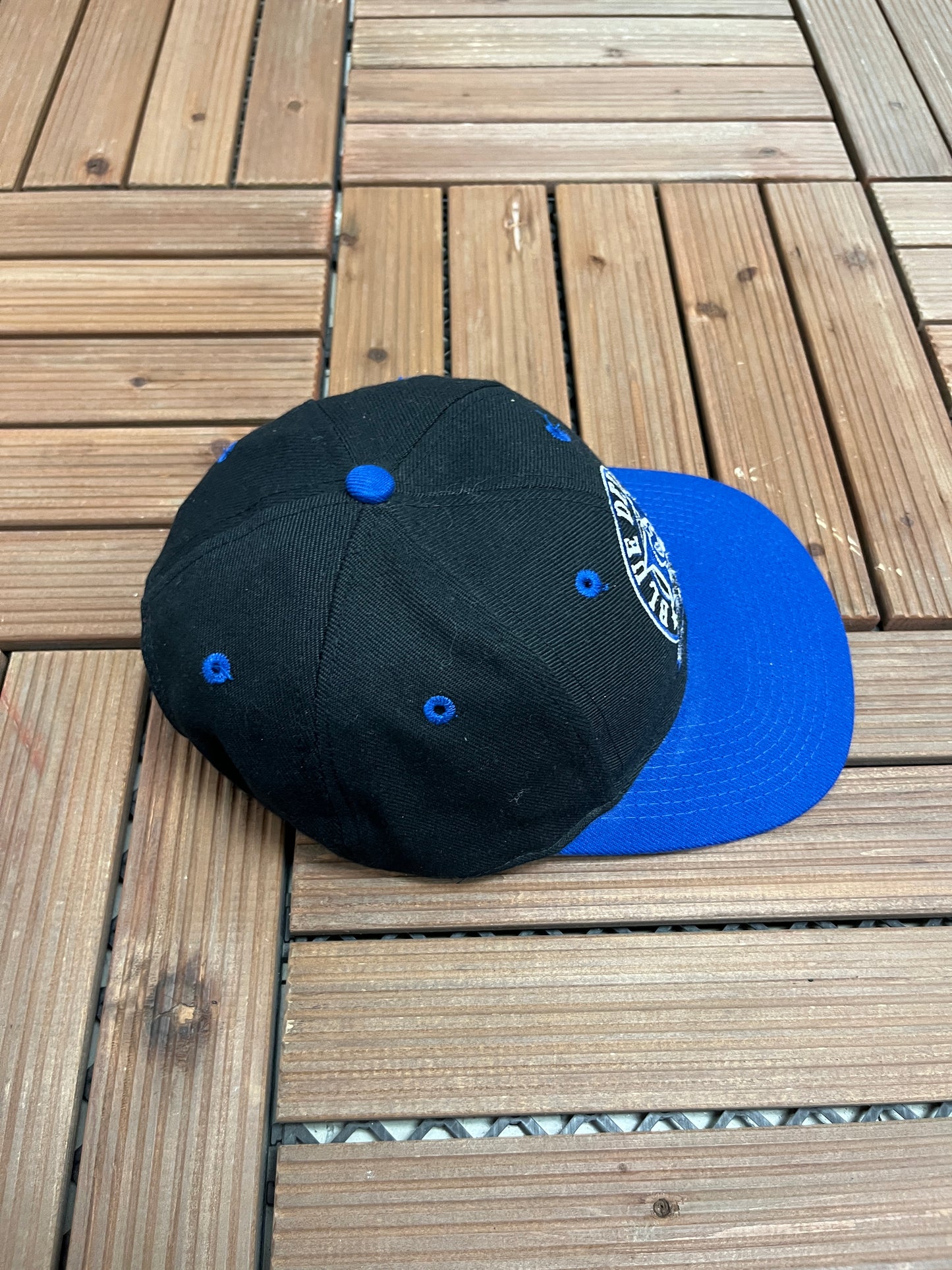 Duke Blue Devils Embroidered Hat | Snap Back | Vintage 1990s College Black Cap |