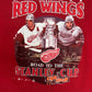Detroit Red Wings Road To The Stanley Cup Graphic Tee | Size X-Large | Vintage 1990s NHL Hockey Red T-Shirt |
