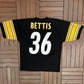 Pittsburgh Steelers Jerome Bettis Football Jersey | Size Large | Vintage 1990s NFL Football Black Jersey |