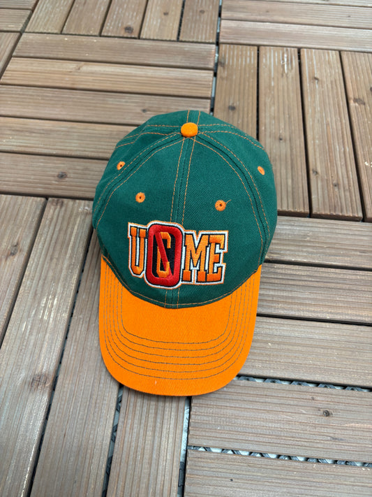 John Cena You Can't See Me Graphic Hat | Strap Back | Vintage 2000s Wrestling Green Cap |