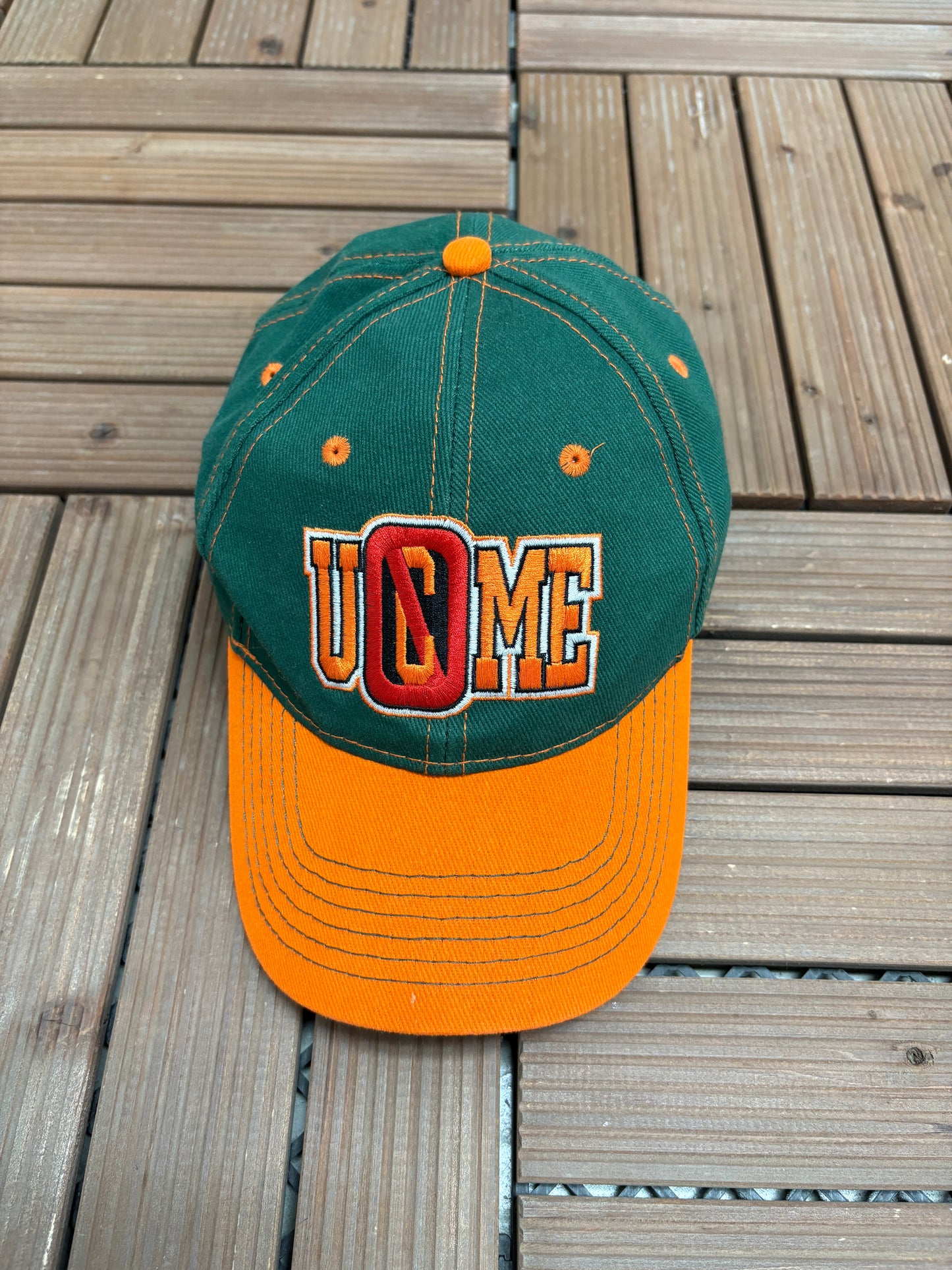 John Cena You Can't See Me Graphic Hat | Strap Back | Vintage 2000s Wrestling Green Cap |