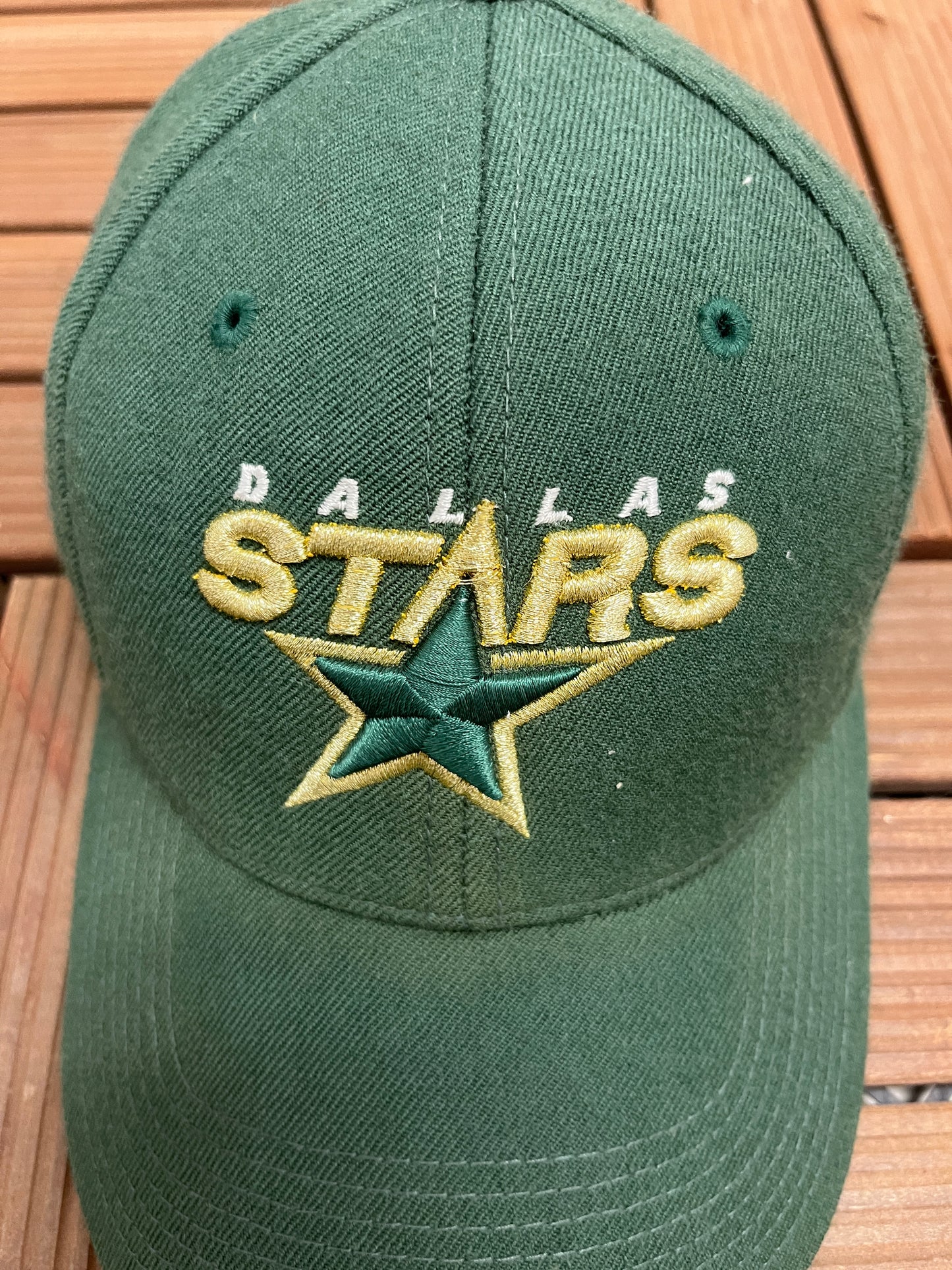 Dallas Stars Nike Graphic Hat | Strap Back | Vintage 2000s NHL Hockey Green Cap |