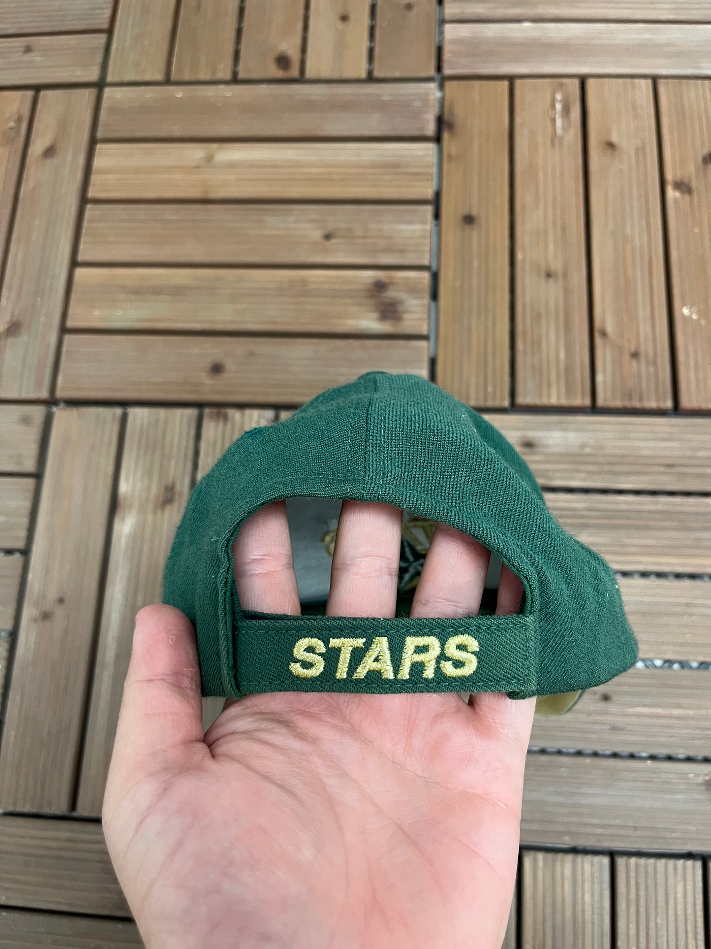 Dallas Stars Nike Graphic Hat | Strap Back | Vintage 2000s NHL Hockey Green Cap |