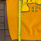 Pitt Panthers Graphic Crewneck | Size Large | Vintage 1980s College Yellow Sweater |