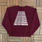 Southern Cal Mustangs 2008 Iowa Class A State Champions Graphic Crewneck | Size Medium | Vintage 2000s Red Sweater |