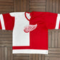 Detroit Red Wings Hockey Jersey | Size X-Large | Vintage 1990s NHL Hockey Half & Half Jersey |