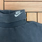 Nike Embroidered Logo Turtleneck Graphic Tee | Size Large | Vintage 1990s Made in USA Black T-Shirt |