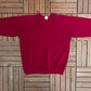 Red Fruit Of The Loom Graphic Crewneck | Size X-Large | Vintage 1980s Made in Canada Blank Red Sweater |