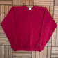 Red Fruit Of The Loom Graphic Crewneck | Size X-Large | Vintage 1980s Made in Canada Blank Red Sweater |