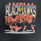 Chicago Blackhawks Graphic Tee | Size X-Large | Vintage 2000s NHL Hockey Black T-Shirt |