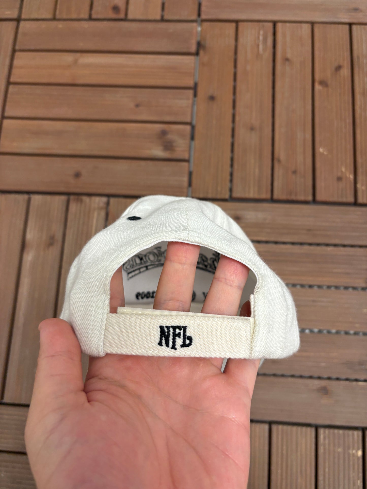 New Orleans Saints Super Bowl XLIV Champions Hat | Strap Back | Vintage 2000s NFL Football White Cap |