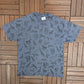 Potawatomi Zoo South Bend, Indiana Graphic Tee | Size X-Large | Vintage 2000s All Over Animal Blue T-Shirt |