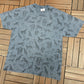 Potawatomi Zoo South Bend, Indiana Graphic Tee | Size X-Large | Vintage 2000s All Over Animal Blue T-Shirt |