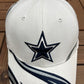 Dallas Cowboys Embroidered Graphic Hat | One Size | Vintage 2000s NFL Football White Cap |