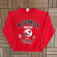 Wisconsin Badgers Rose Bowl 1994 Champions Graphic Crewneck | Size Medium | Vintage 1990s College Red Sweater |