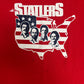 The Statler Brothers Graphic Tee | Size X-Large | Vintage 1980s Promotional Red T-Shirt |